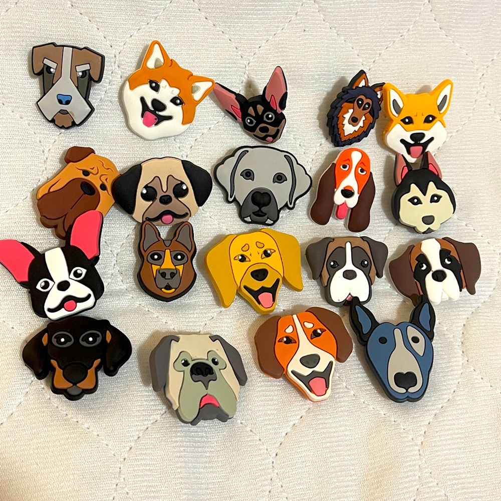 Dog Variety Croc Charm set